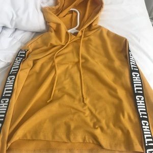 Yellow hoodie